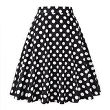 Leopard Print High Waist Skirt Pleated Women Flared Runway Midi Skirt Fashion Cotton Swing Rockabilly Party Skirts Gothic