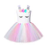 Pastel Unicorn Dresses for Girls Unicorns Costume for Birthday Party Princess Tutu Dress Girl Kids Halloween Costumes Outfits