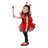 Ladybug Butterfly Fairy Costumes Girls Kids Forest Red Color Costume Cosplay Fantasia Dress for Girl