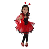 Ladybug Butterfly Fairy Costumes Girls Kids Forest Red Color Costume Cosplay Fantasia Dress for Girl