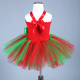 Baby Girls Christmas Dress Set Children Santa Party Costumes Girl Kids Xmas Tutu Dress Up Clothes Toddler Princess Tulle Outfit