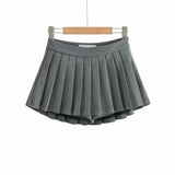 Summer Women Super Mini Skirts High Waist Zipper Solid JK Pleated Cool Style Sexy A-Line Skirts Streetwear