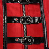 Gothic Zipper Underbust Corset Top Women Steampunk Sexy Brocade Corset Bustier Lingerie Burlesque Slim Waist Trainer Corsets