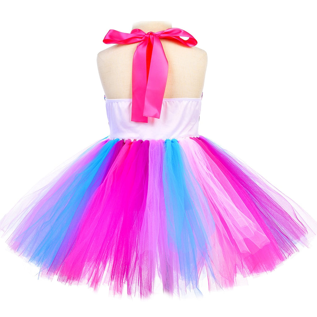 Little Mermaid Princess Dresses for Girls Kids New Year Costumes Baby Girl Outfit Christmas Tutu Dress with Headband 1-8 Years