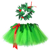 Green Hawaii Tutu Skirt for Baby Girls Dance Party Skirts Girl Kids Fluffy Birthday Tutus Princess Halloween Christmas Costumes