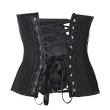 Gothic Sexy Women Waist Trainer Spiral Steel Boned Corsets and Bustiers Lingerie Body Shaper