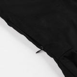 Contrast Tartan Collar and Cuff 1950s Vintage Black Midi Button Up Elegant Cotton Swing Dress