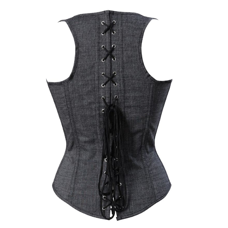 Women Sexy Gothic Straps Underbust Corset Vest Waist Cincher