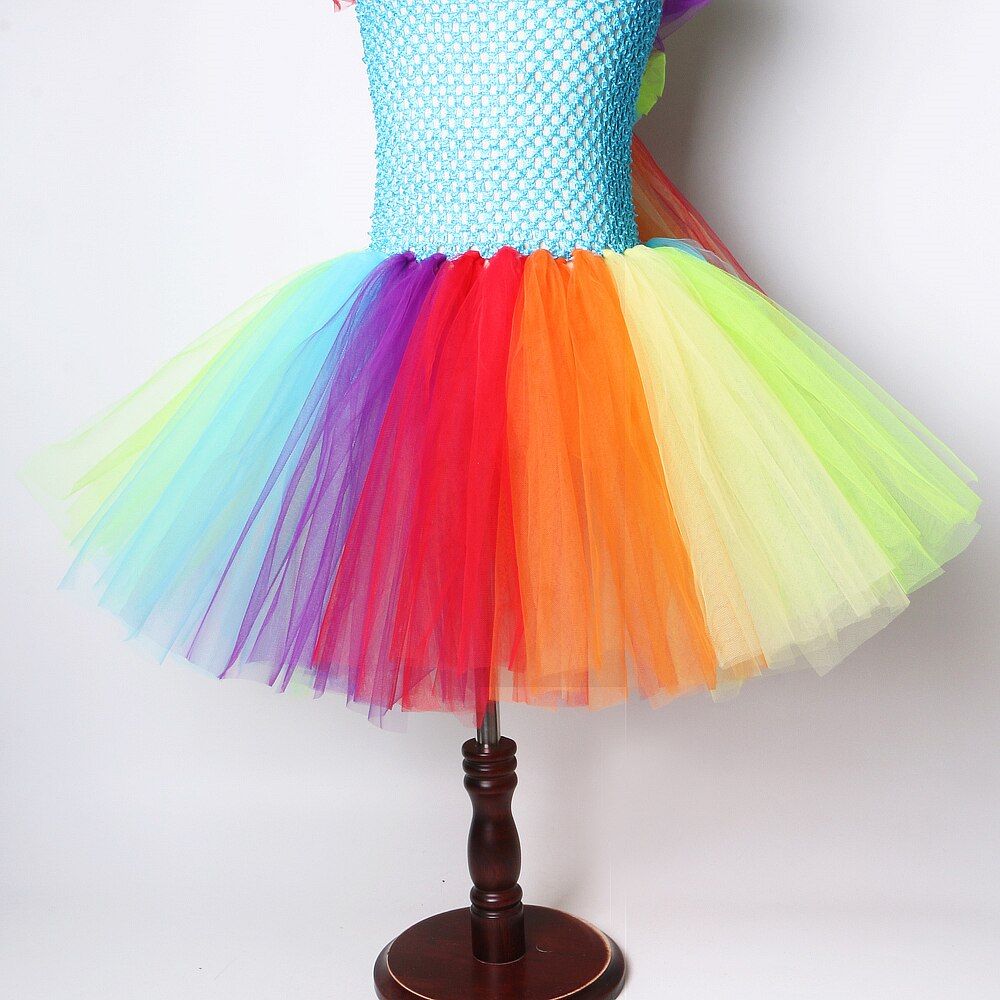 Rainbow Pony Tutu Dress for Girl Princess Little Horse Cosplay Costumes Kids Carnival Dresses for Girls Birthday Party Ball Gown