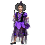 New Halloween Costumes Fancy Anime Cosplay Witch Magic wand kids Costumes For Girls Clothes Set