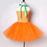 Pumpkin Dresses for Baby Girls Tutu Dress with Witch Hat Halloween Costume for Kids Girl Pumpkin Clothes for Carnival Party