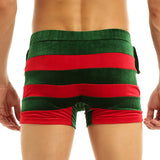 Men's Santa Claus Christmas Boxer Shorts Holiday Novelty Boxer Shorts Bottoms Xmas New Year Cosplay Panties Underwear