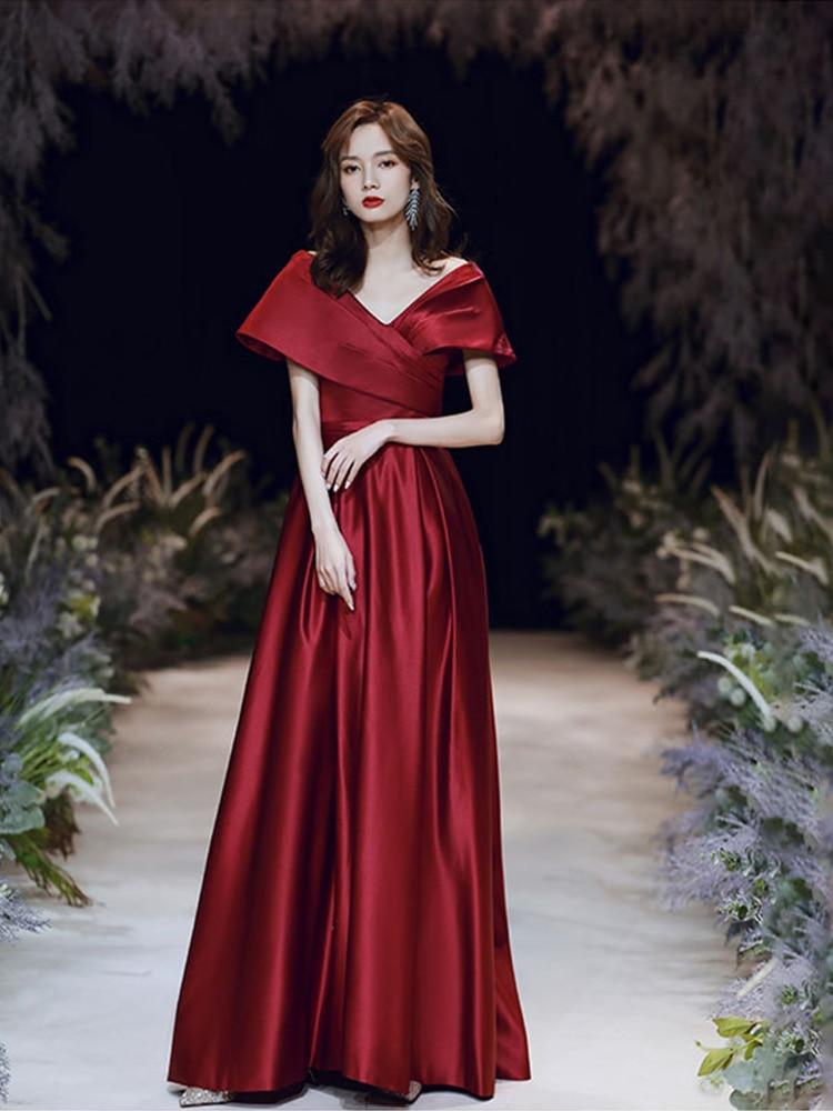 Pronovias | CISNE | V-Neck A-Line Evening Dress in Gauze - Designer Bridal  Room, Malaysia