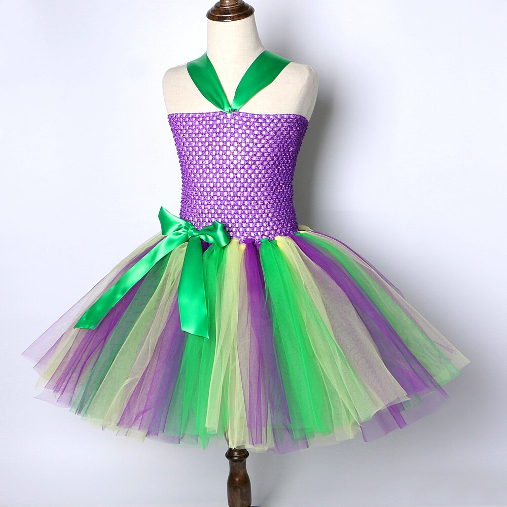 Little Mermaid Tutu Dress Girl Halloween Costumes for Kids Christmas New Year Dresses for Girls Princess Birthday Clothes 1-12Y