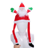 2022 New Christmas Hats Santa Claus Headgear Christmas Gifts Move Snowman Funny Cap Toys Holiday Dance Party Performance Props