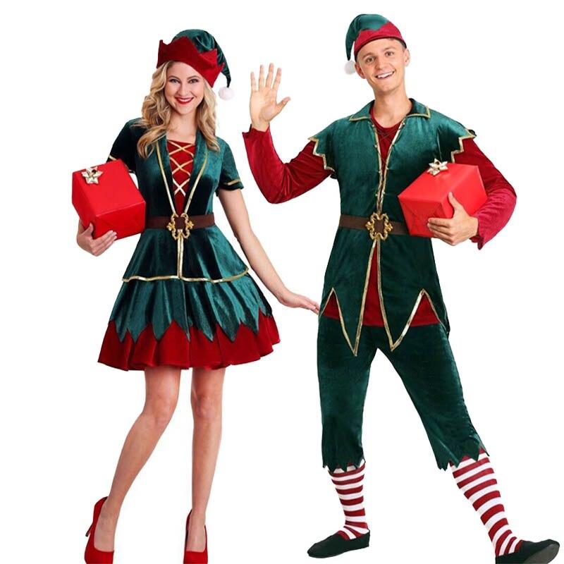 Christmas Cosplay Tree Costume Carnival Party Green Woman Man Couple Winter Warm Stage Performance Photo Studio Props Clothes