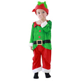 baby Clothes Christmas Children Cosplay Santa?Claus Green baby Onesie Jumpsuits 2-3y Festival Party Clothing Kids New?year Appar