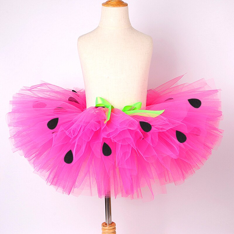 Baby Girls Strawberry Tutu Skirt Princess Girl Watermelon Tulle Skirts for Kids Dance Tutus Toddler First Birthday Cute Costumes