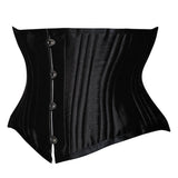 26 Spiral Steel Boned Underbust Corset Sexy Gothic Satin Plus Size Waist Trainer Brocade Bustiers