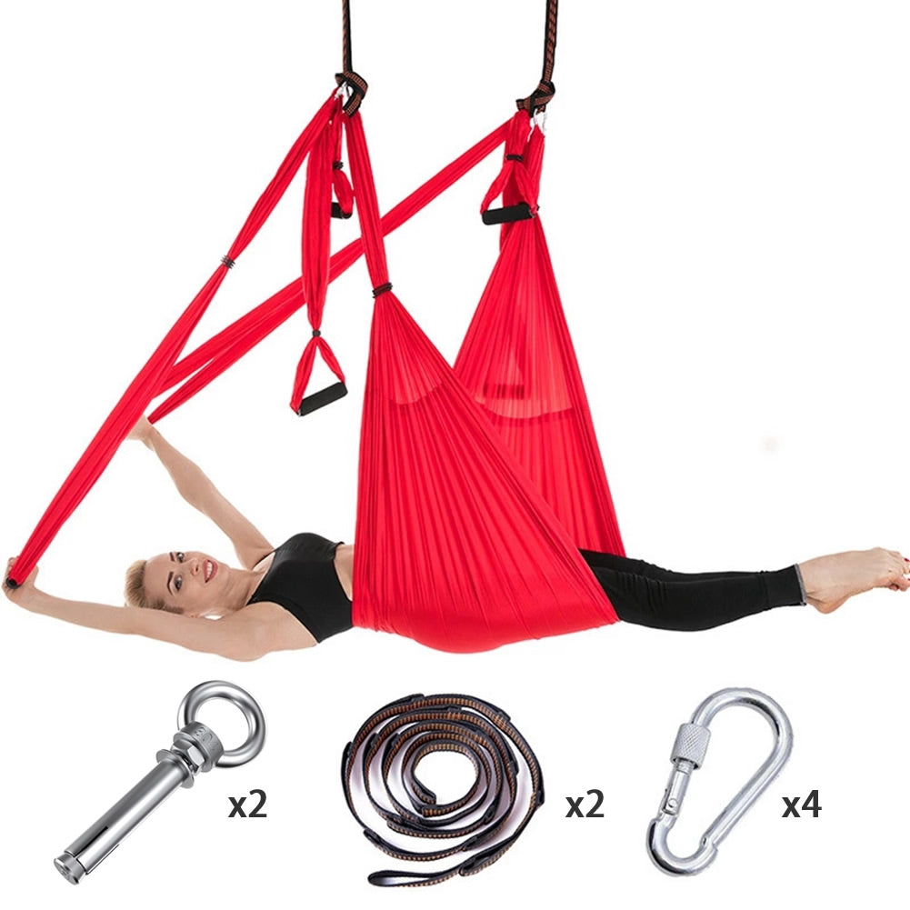 Full Set 6 Handles Anti-gravity Aerial Yoga Ceiling Hammock Flying Swi –  dailyfashionlove