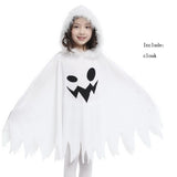 Halloween Holiday White Ghost Kids Cosplay Costume Game Performance The Evil Terrorist Elf Halloween Party Demon party dress up