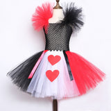Alice Moive and TV Costumes Red Queen Girls Princess Dresses Children Halloween Costume for Kids Girl Tutu Dress Up Costumes