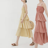 Summer new Korean version of the fresh retro sash plaid dress children's temperament