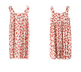 spring and summer new Korean version of the retro red wave point vest sleeveless dress