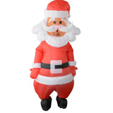 Inflatable Christmas Santa Claus Funny Blow Up Costumes Suit Unisex Adult Fancy Cosplay Party Costume