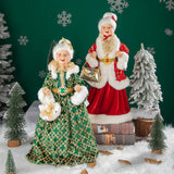 45cm Height Big Santa Claus Doll Grandma New Year Home Room Decoration Gift Christmas Tree Ornaments Decor