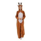 Child Christmas Unisex Adult Reindeer Costume Family Elk Cosplay Outfits Couple Animal Pajamas Carnival Party Suit