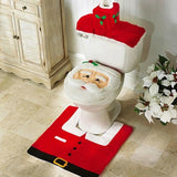 New Cute Christmas Toilet Seat Covers Creative Santa Claus Bathroom Mat Xmas Supplies for Home New Year Navidad Gift