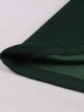 Ruched V-Neck High Waist Bodycon Pencil Dress Office Outfits Women Green Elegant Slim Fit Vintage Dresses