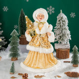 45cm Height Big Santa Claus Doll Grandma New Year Home Room Decoration Gift Christmas Tree Ornaments Decor