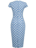 50s 60s Blue Bodycon Bandage Dress Women Vintage Gowns 2022 Summer Elegant One Shoulder Office Celebrity Runway Party Dresses