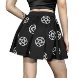 Summer Mini Aesthetic Skirt High Waist Emo Dark Black Harajuku Skater Punk Style Academia Vintage 90s Streetwear Dance Skirts