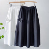 Women Slim A-Line Sweet Elegant Floral Elastic High Waist Tutu Bud Skirts Outwear