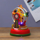 Christmas Music Glow Carousel Ferris Wheel luminescence Christmas Eve Gift Decoration Home Furnishing G