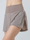 Running Fitness Yoga Pants Breathable Vacation Anti-Glare Loose Side Pockets Sports Shorts