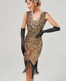 Ladies Dresses for Special Occasions 1920s Style Party Vintage Fringe Hem Women Evening Prom Sequin Flapper Dress