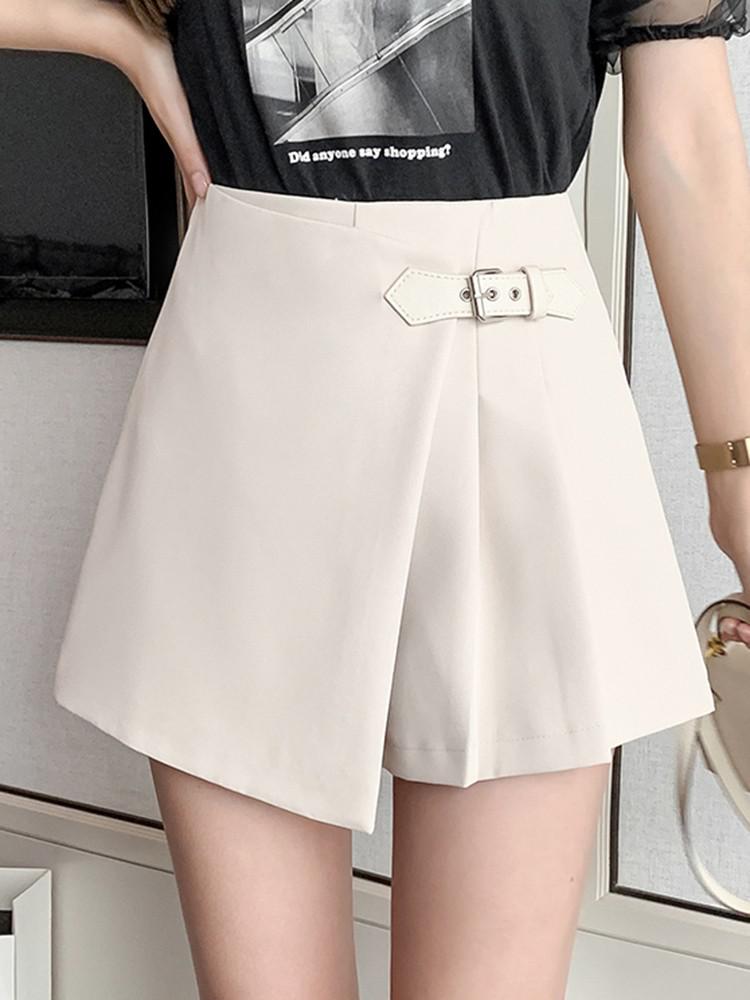 High Waist Mini Skirts Women Summer Fashion Korean Style All-match Ladies Elegant A-line Skirt