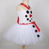 Snowman Olaf Tutu Dress for Baby Girls Christmas Holiday Costume for Kids Xmas Princess Dresses Children Tulle Outfit Clothes