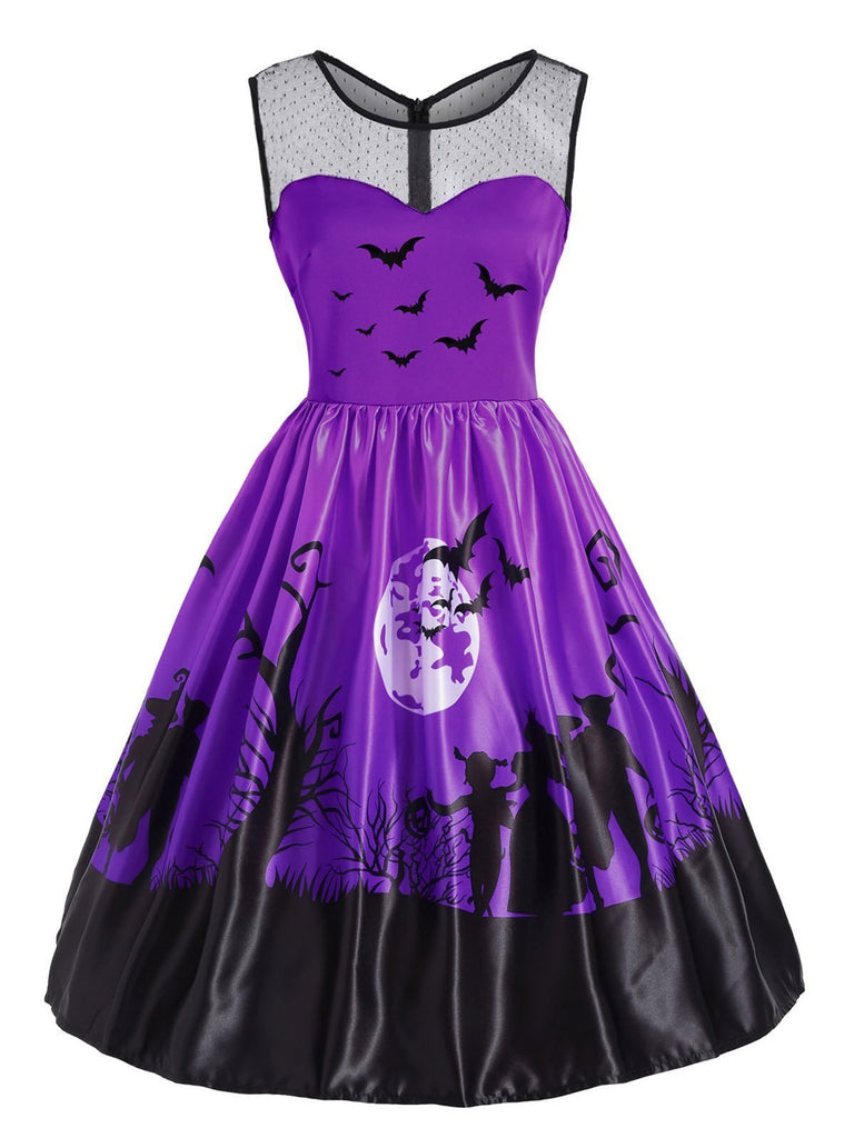 1950s Halloween Patchwork Dress