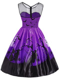 1950s Halloween Patchwork Dress