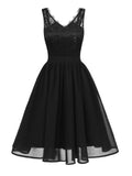 1950s Lace Patchwork Swing Dress