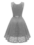 Special 1950s Lace Floral Bow Dress