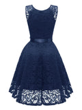 Special 1950s Lace Floral Bow Dress