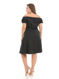 Plus Size 1950s Off Shoulder Dress
