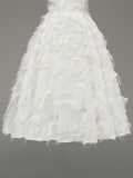 1950s Cold Shoulder Ruffle Tassel Dress