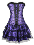 Halloween Steampunk Floral Corset Dress